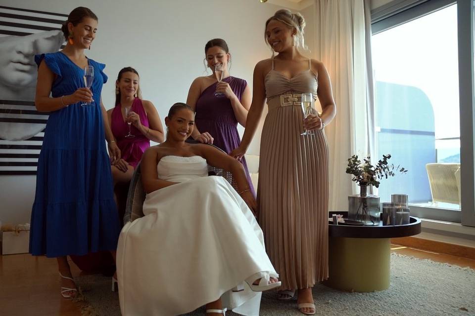 Bridesmaid moment