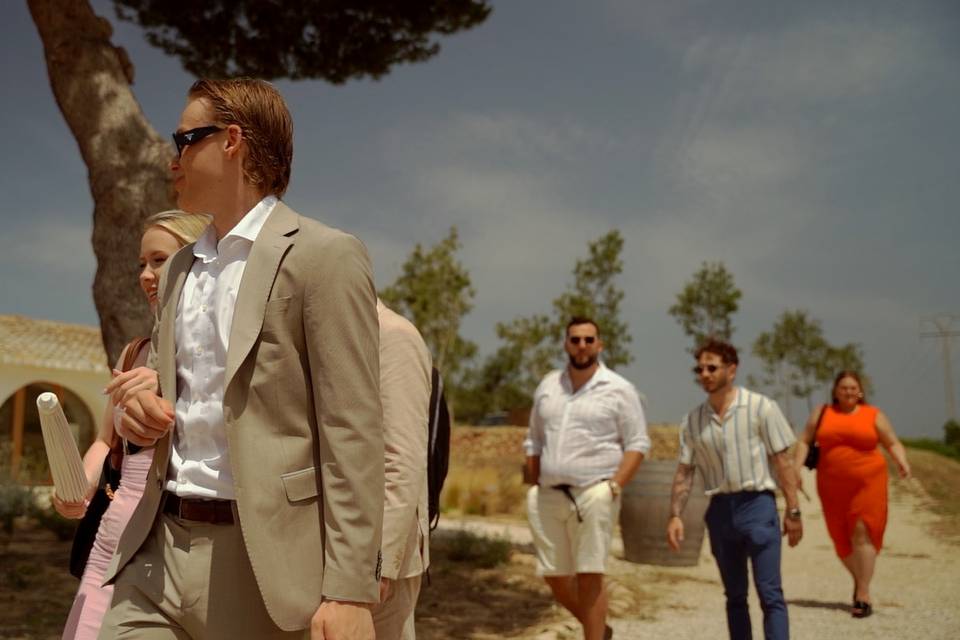 Llegada de los invitados