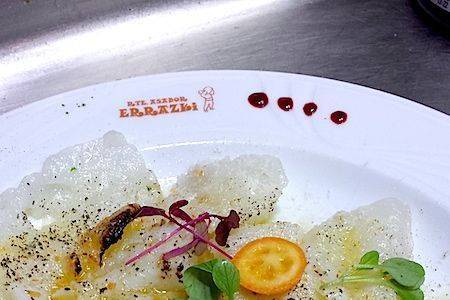 Carpaccio de bacalao