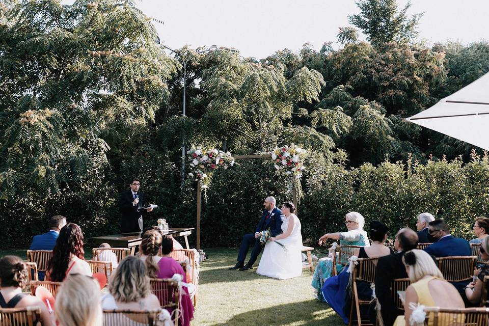 Boda emotiva y divertida