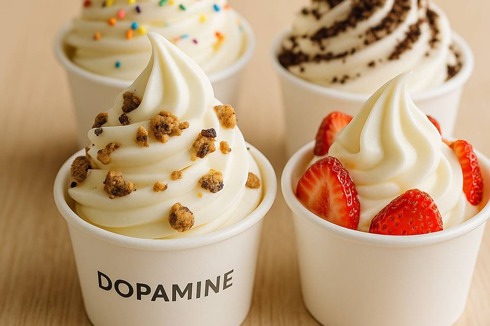 Diferentes sabores y toppings