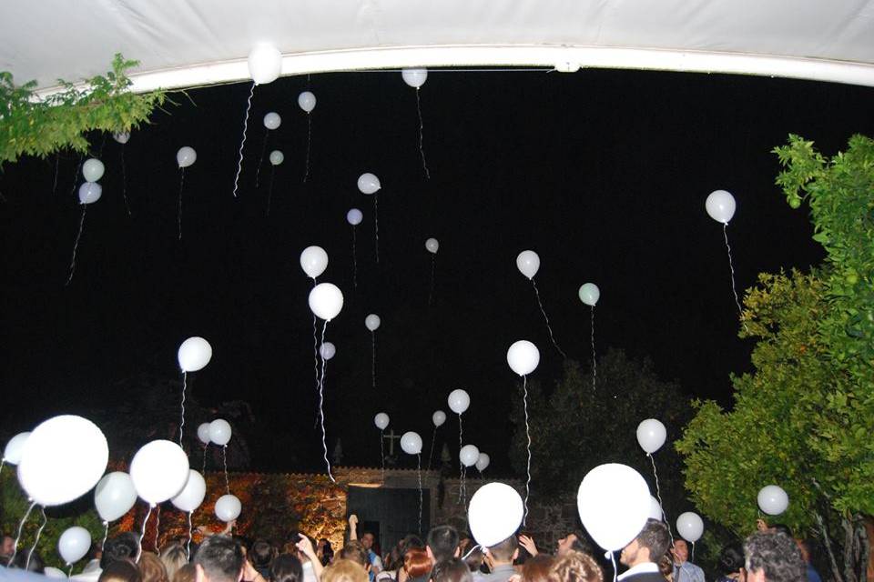 Suelta de globos led