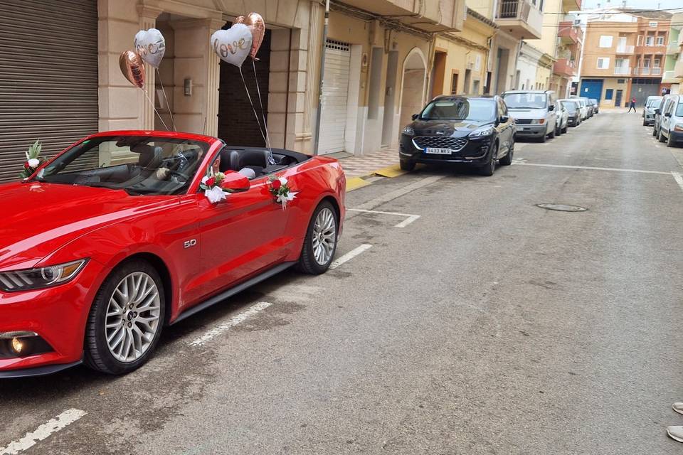 Coche decorado para boda