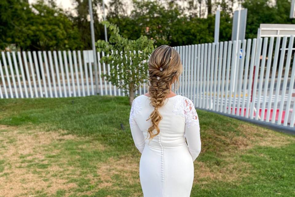 Trenza bohemio romántica