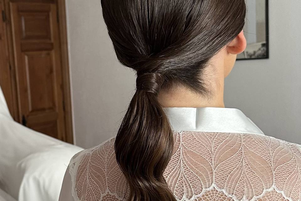 Cola baja con ondas suaves