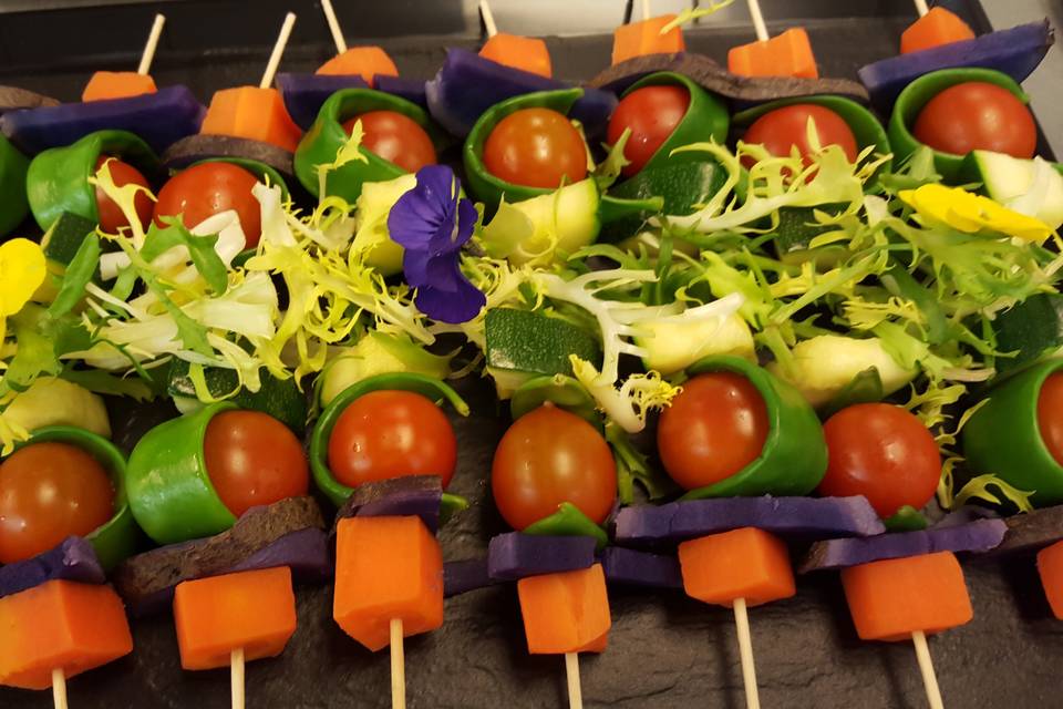 Brocheta de verduras