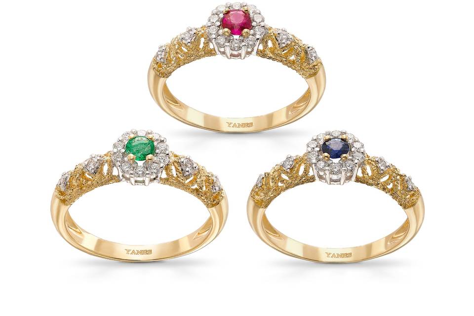 Anillos giralda color