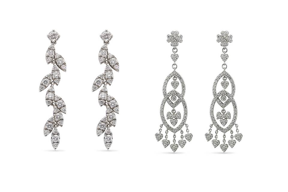 Pendientes diamantes