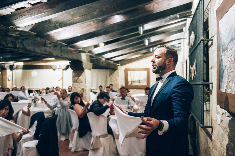 Boda en el salón