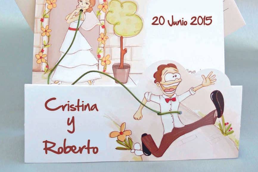 Invitación clásica de boda