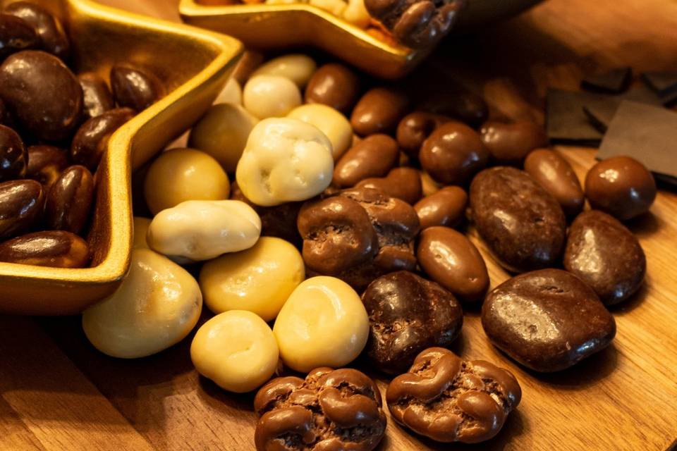 Frutos secos y chocolate