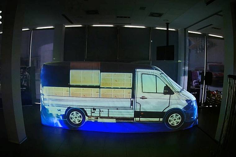 Videomapping coches
