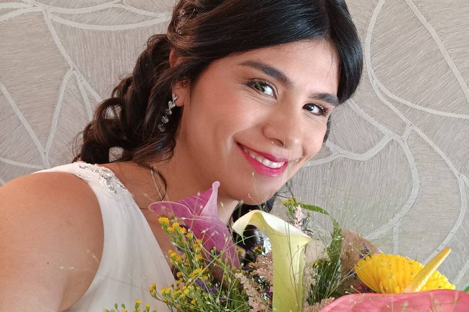 Novia feliz