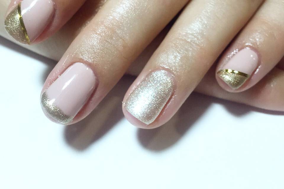 Golden nails