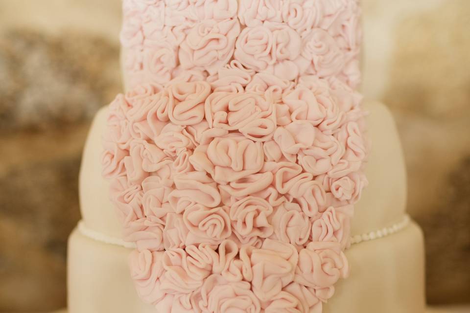 Tarta de bodas fondant