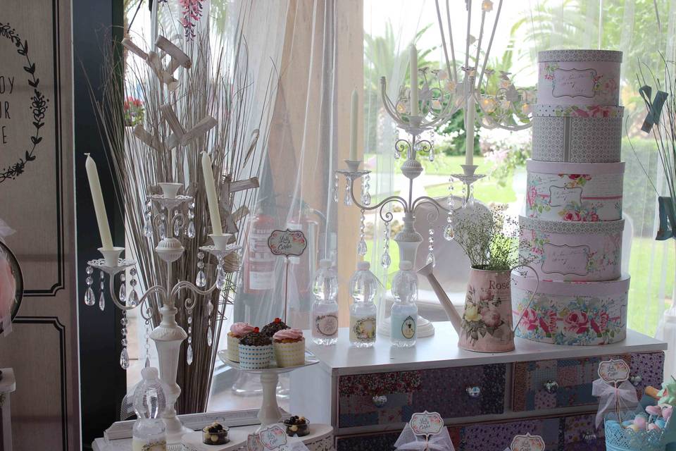 Candy bar vintage elegante