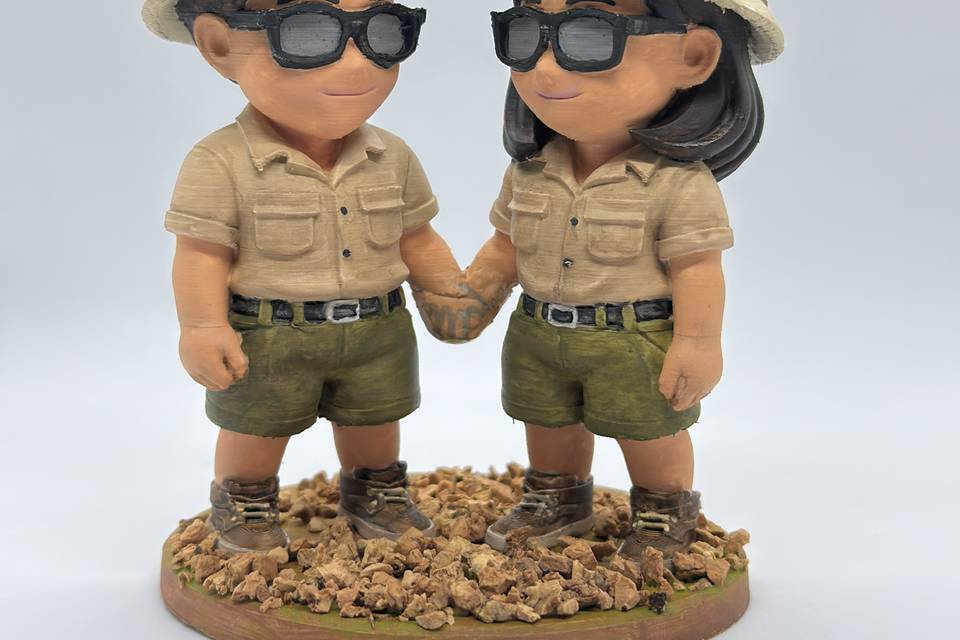 Detalle 3D novios