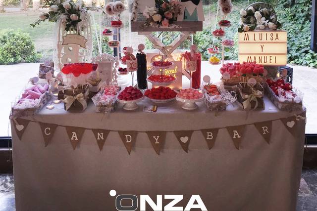 Tartas de chuches, dulces y gominolas personalizadas - Onza