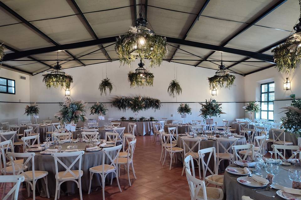 Decoración de salón de ceremonia