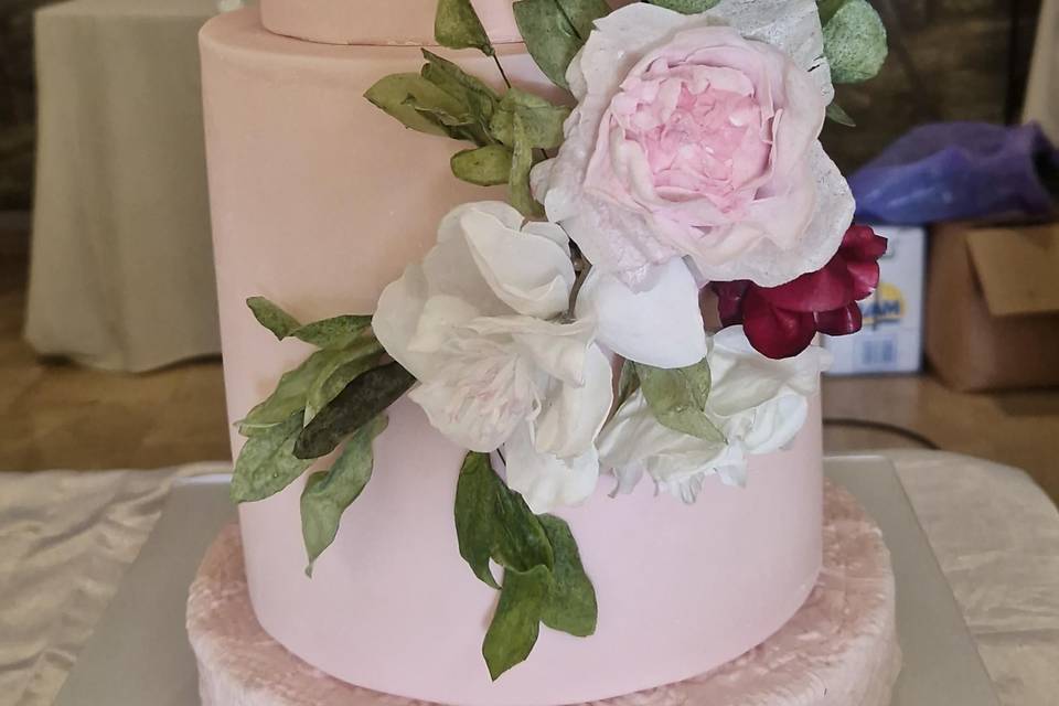 Tarta Elegante Flores
