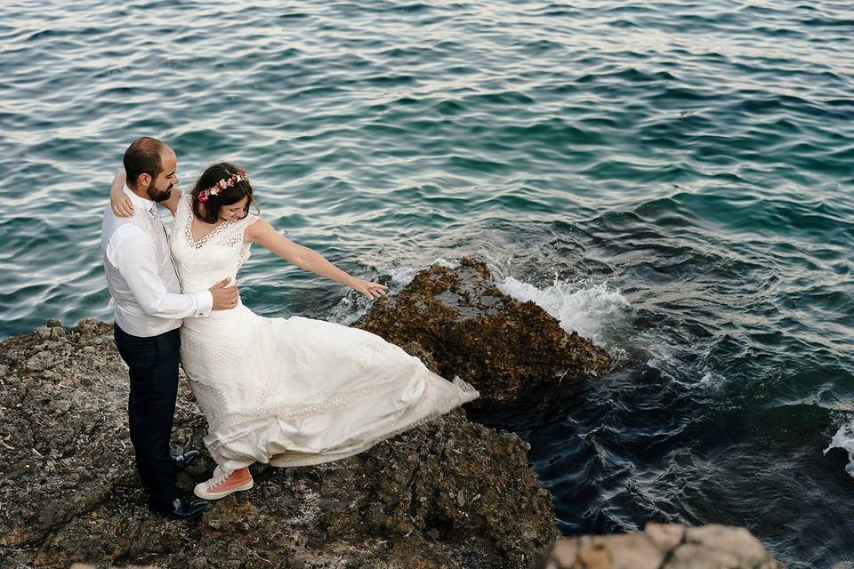 Postboda en la playa