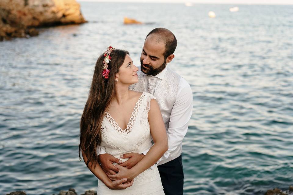 Postboda en la playa