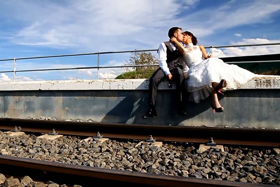 En las vías del tren