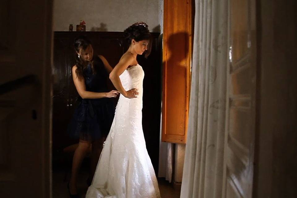 Preparativos de la novia