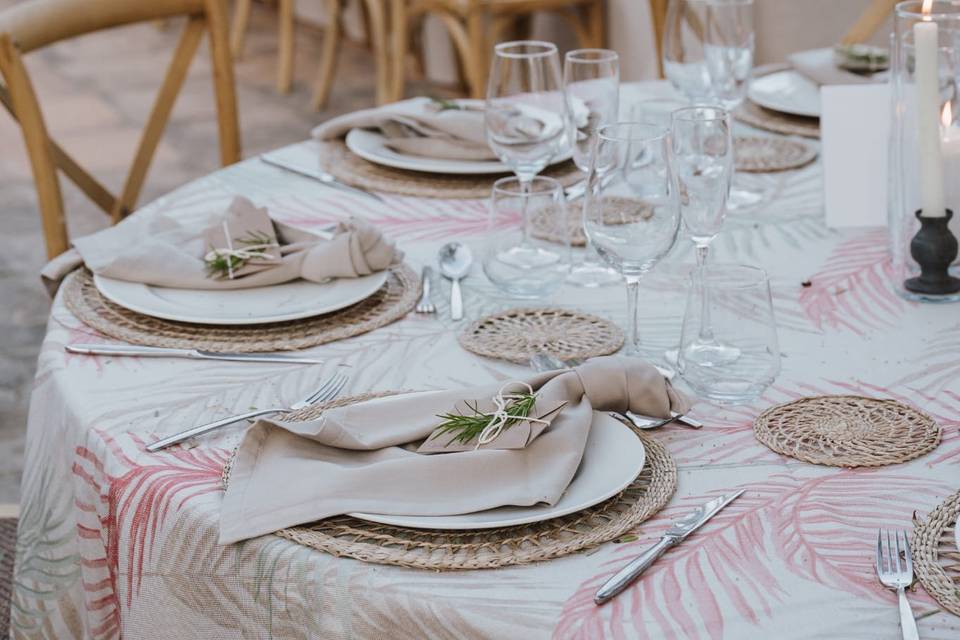 Mantel palmeral