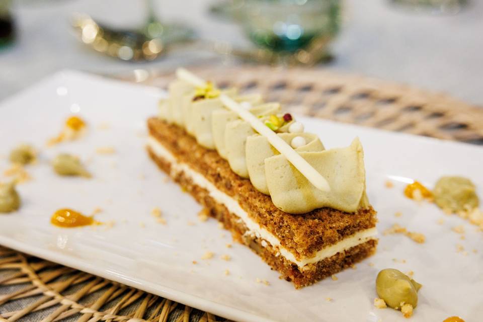 Carrot Cake con pistacho