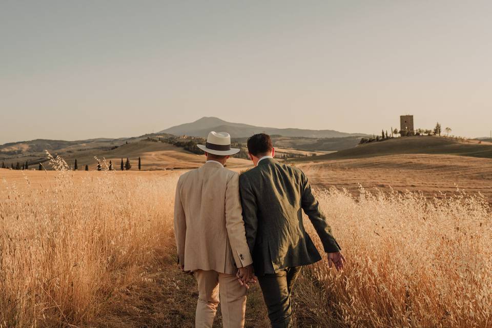 Boda al atardecer