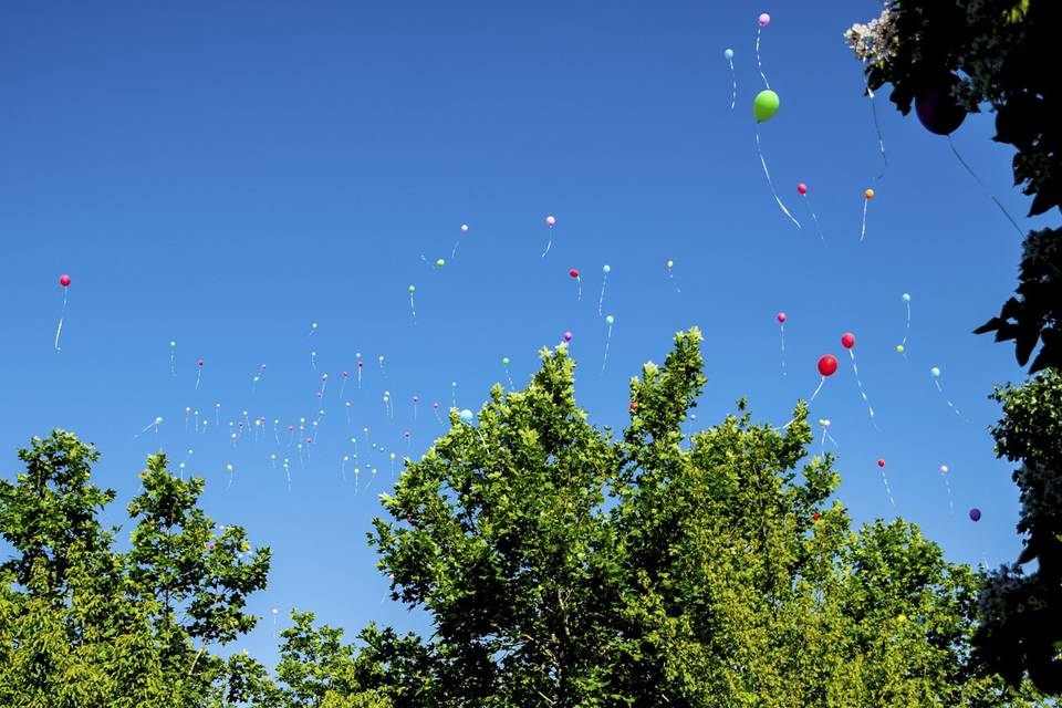 Globos de helio para eventos.