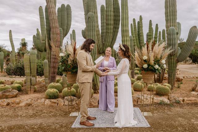 Boda intima en el desierto