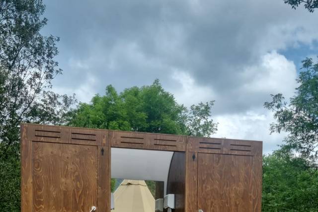 Baños portátiles de madera