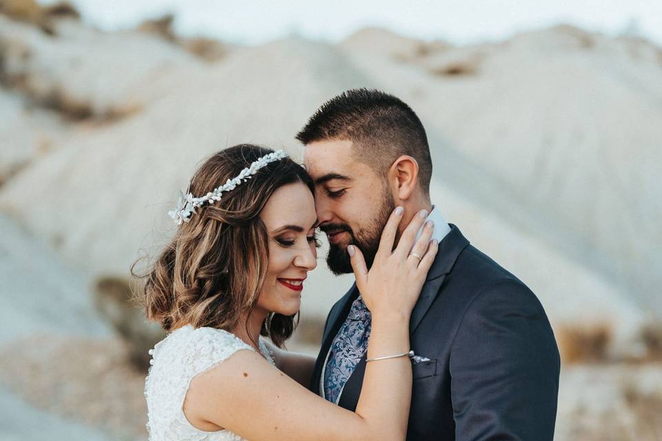 Postboda en el desierto