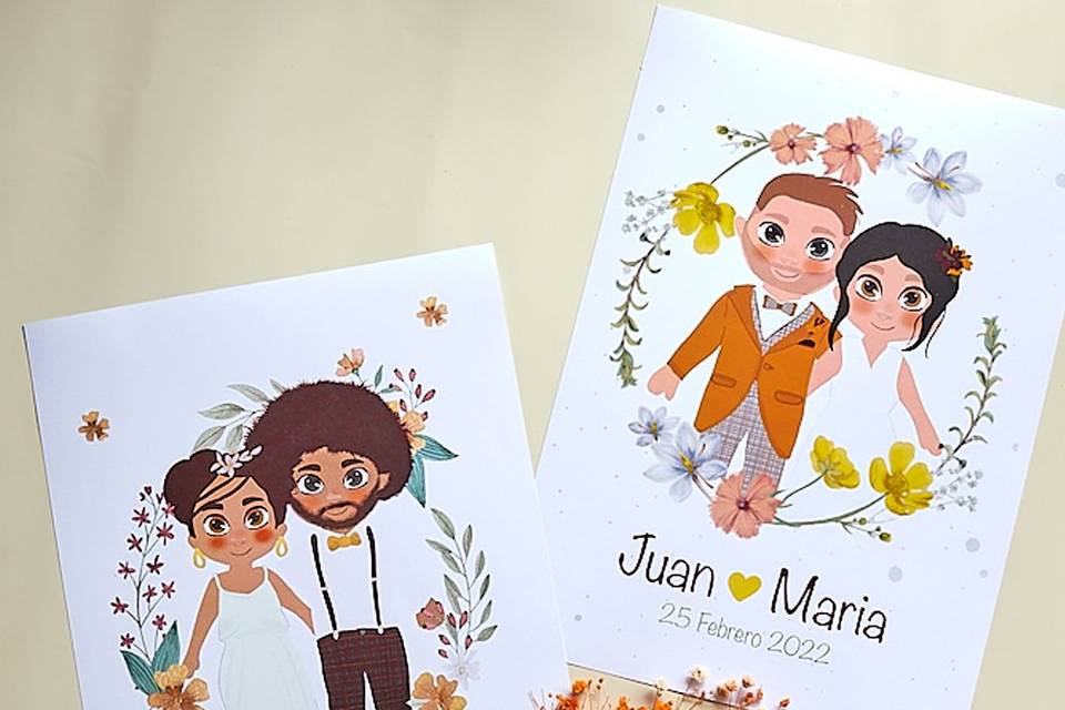 Láminas para novios