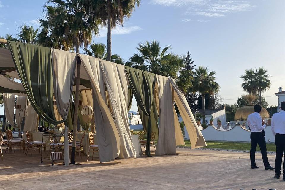 Luxury villa setup