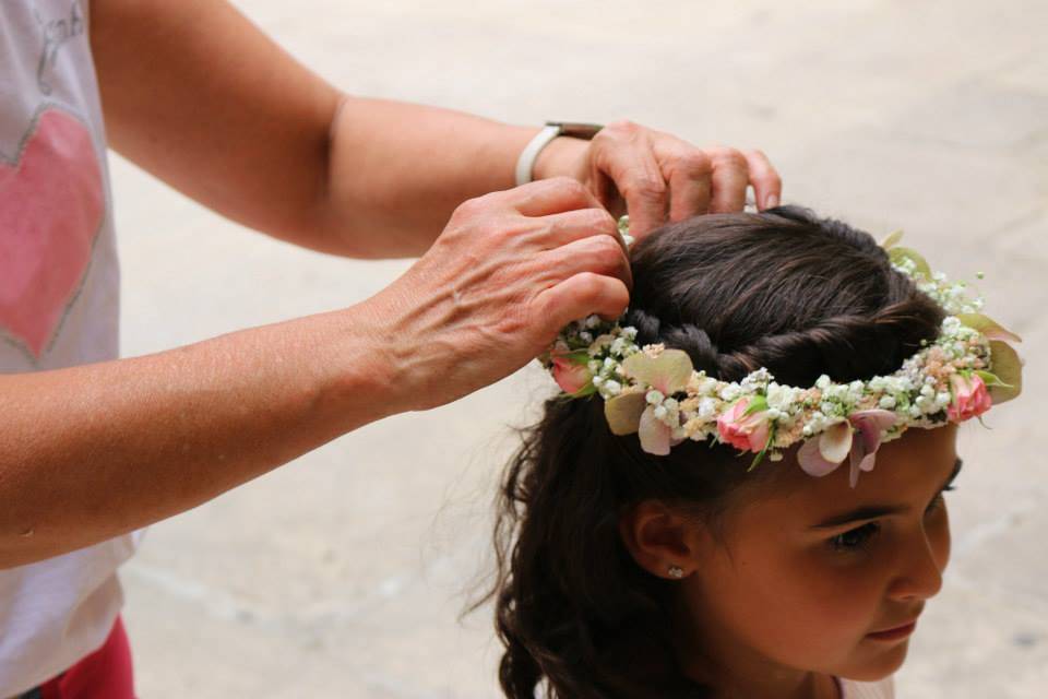 Corona de flores