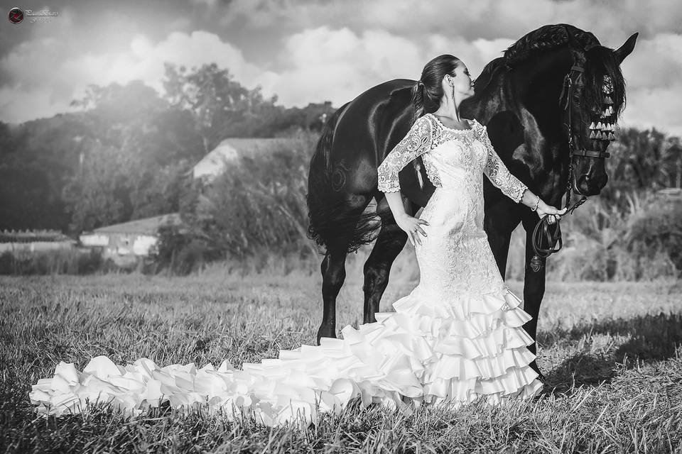 Una boda con muchos caballos