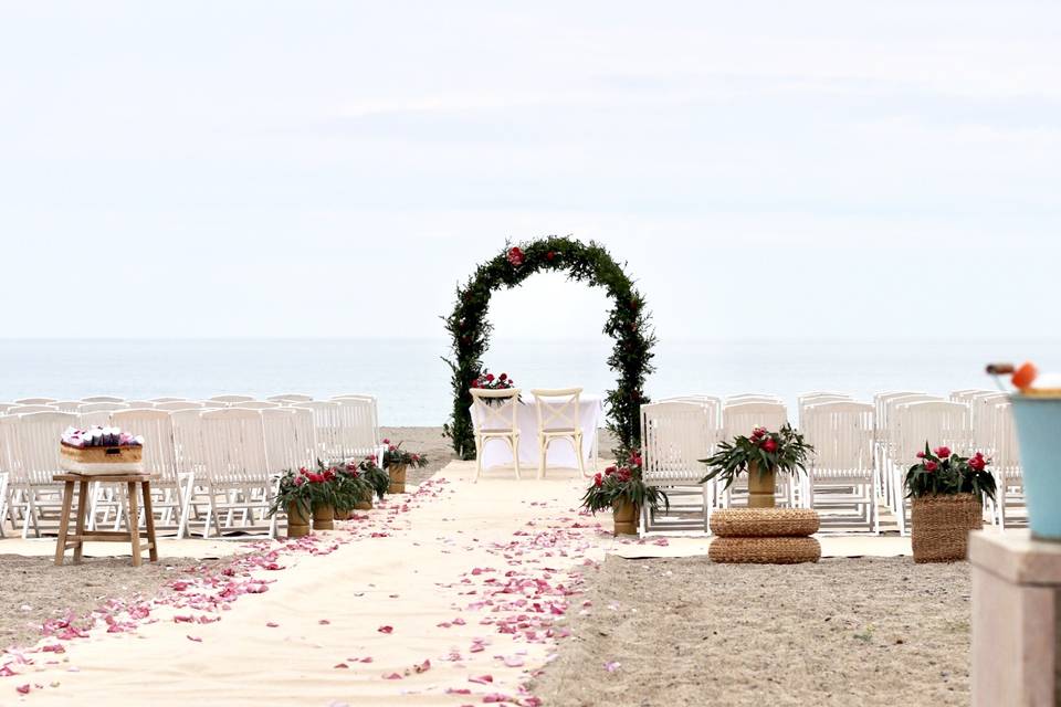 Ceremonia en la playa