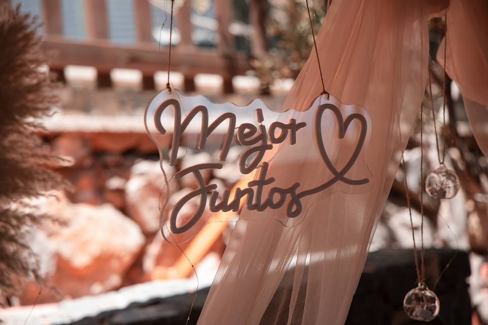 Hexágono madera
