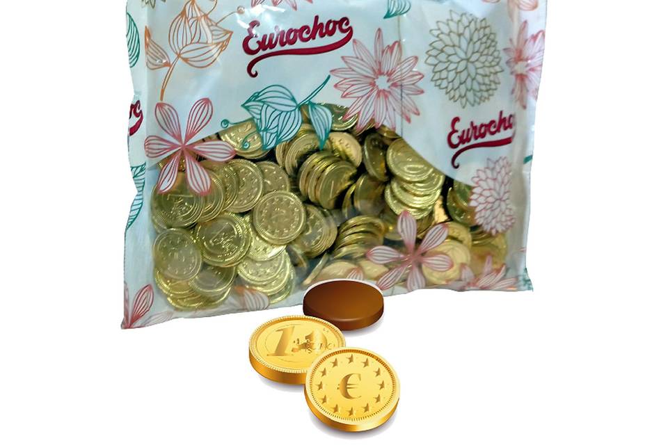 Monedas de chocolate