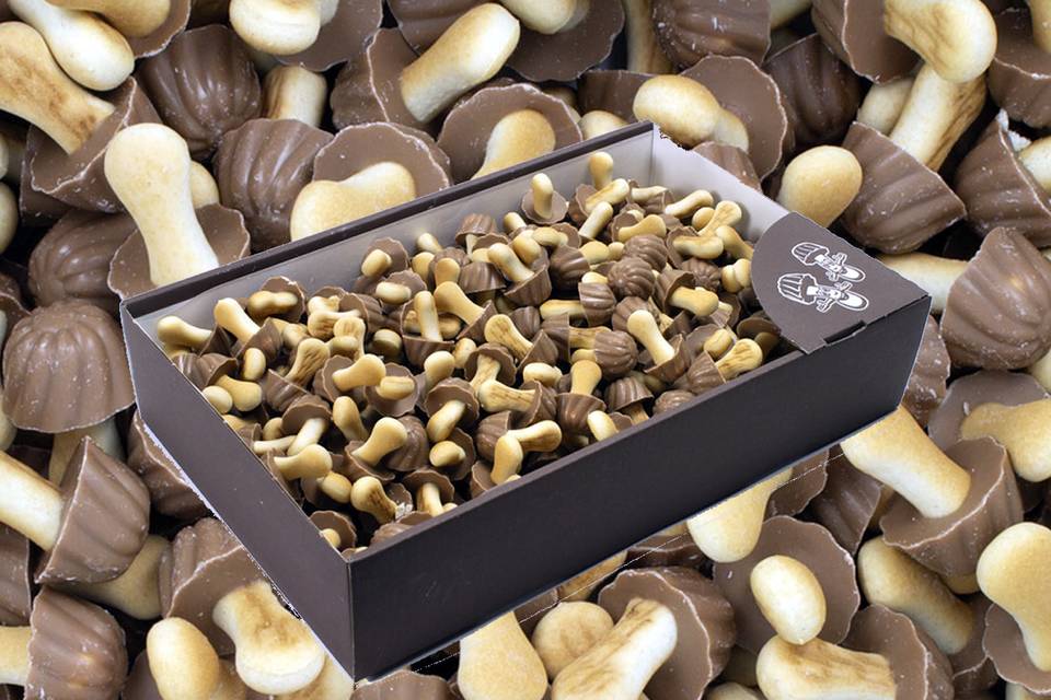 Setas chocolate leche