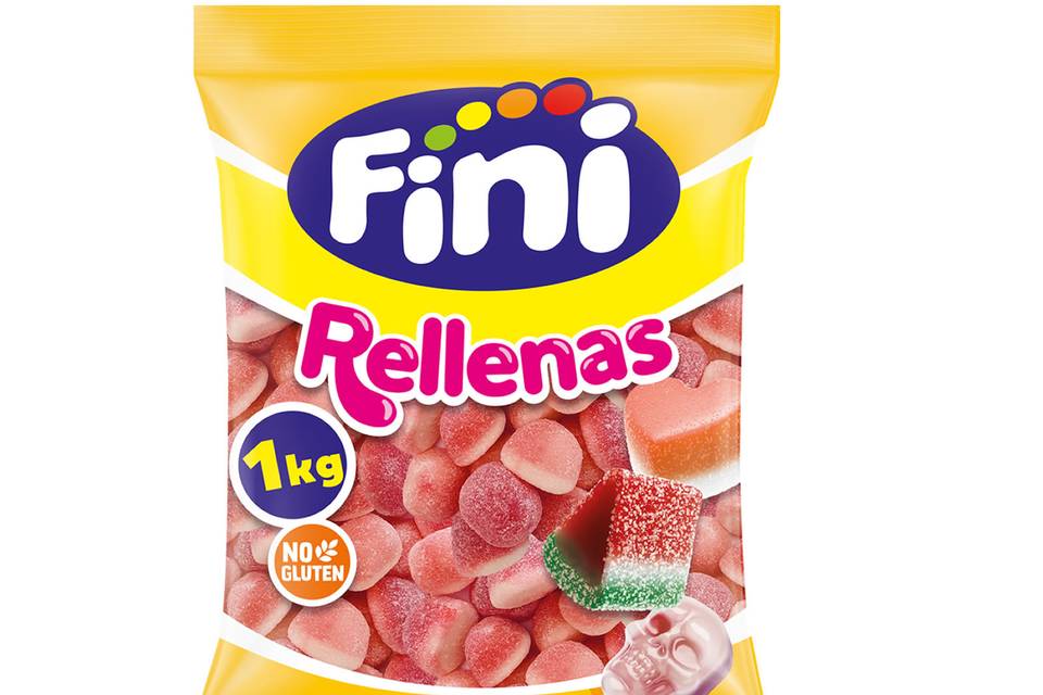 Rellenas besos fresa