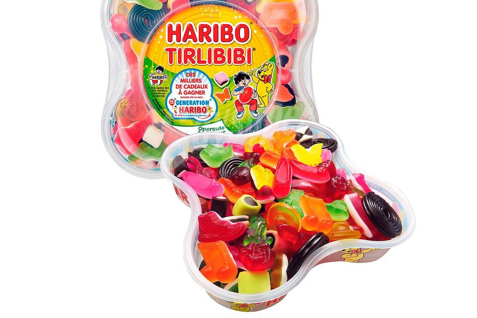 Tirlibibi goma-regaliz surtida