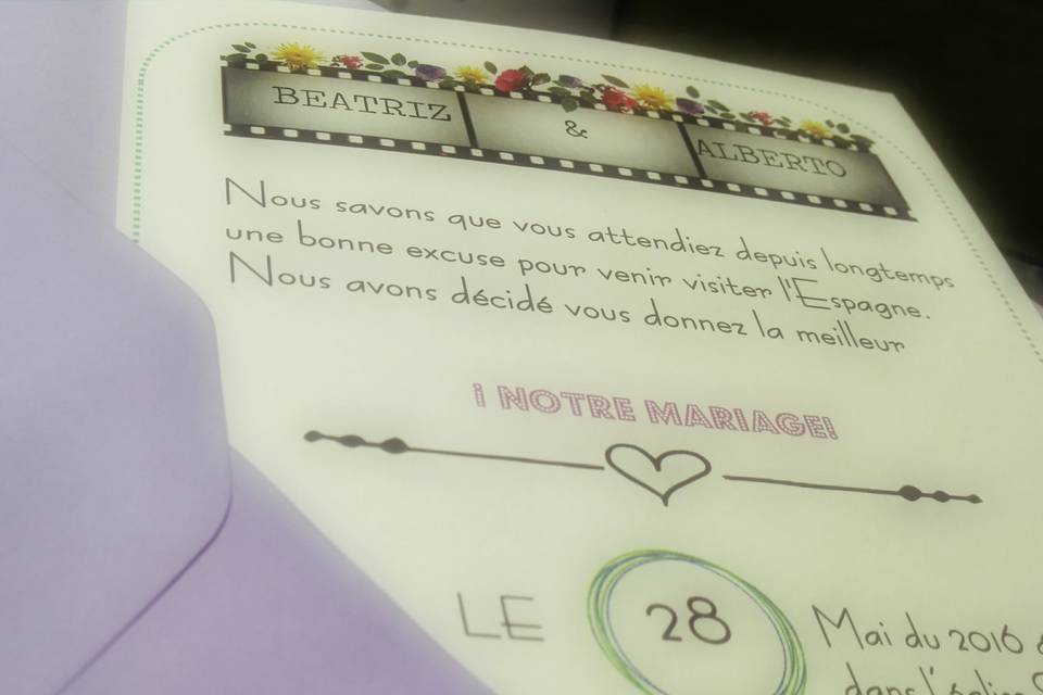 Detalle de la invitación