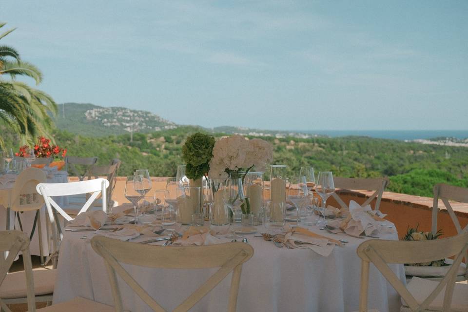 Montaje de banquete