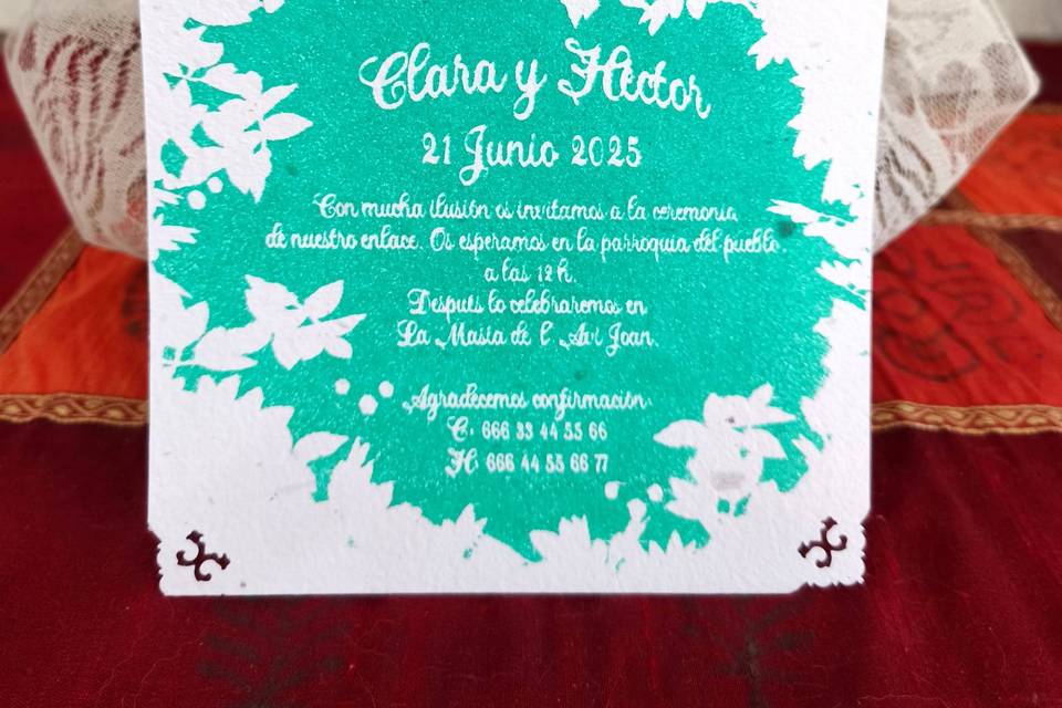 Invitación con personalidad