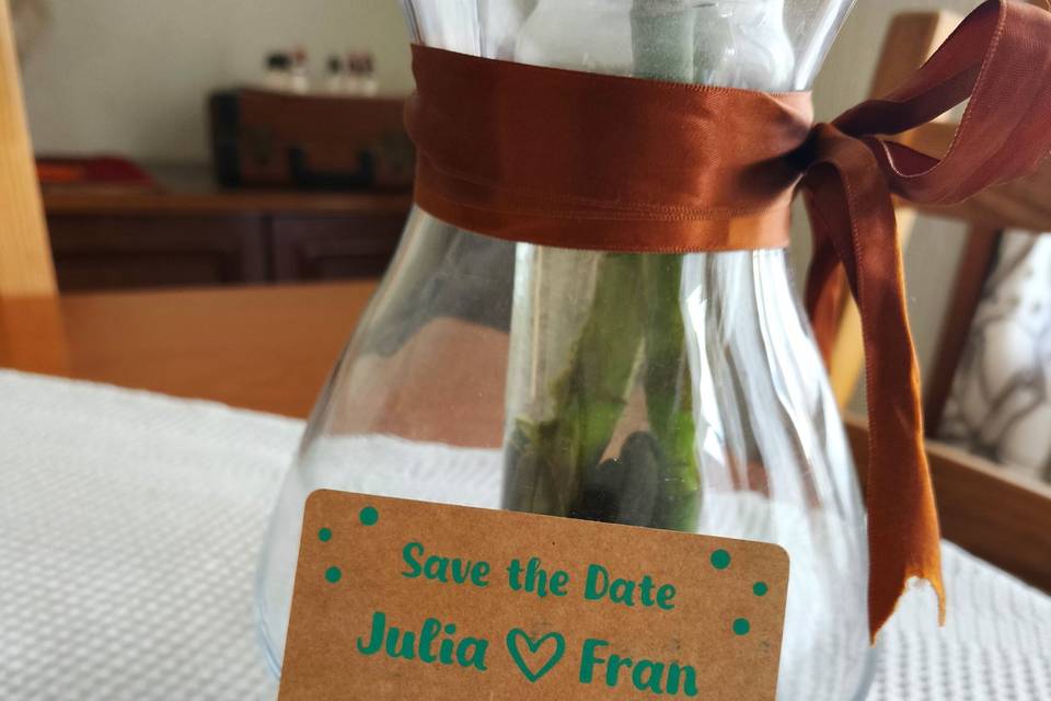 Save the date serigrafiada