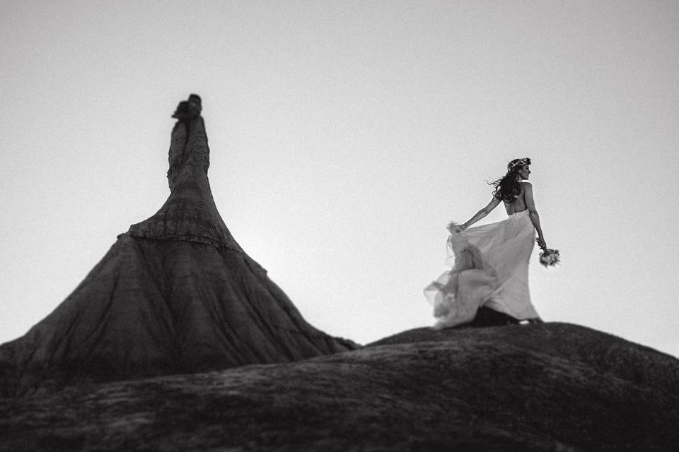 Postboda en bardenas reales